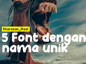 5 Fonts With Unique Names Part 1