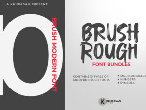 Brush Rought Font Bundles