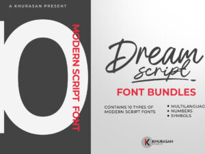 Dream Script Font Bundles License