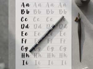 Free Printable Calligraphy Practice Sheet