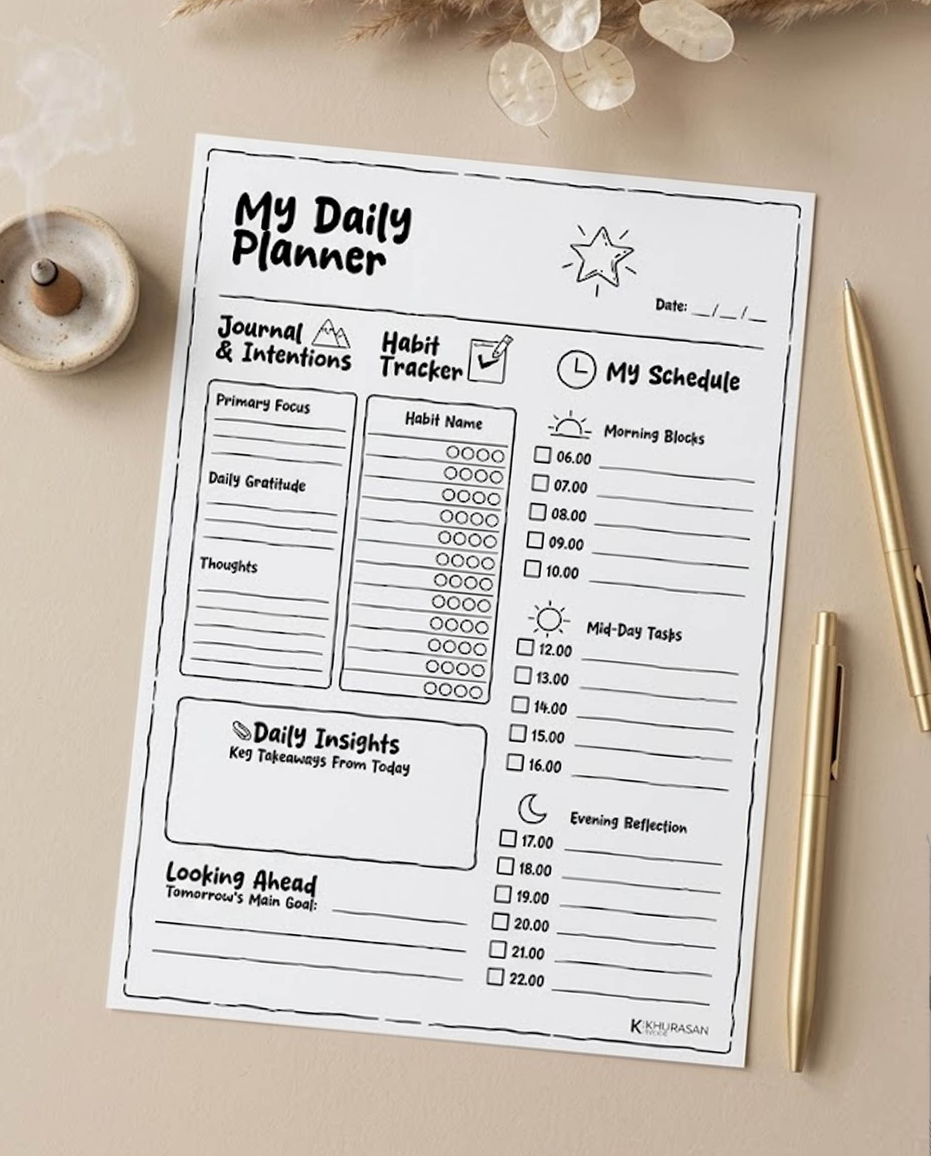 Free Daily Planner